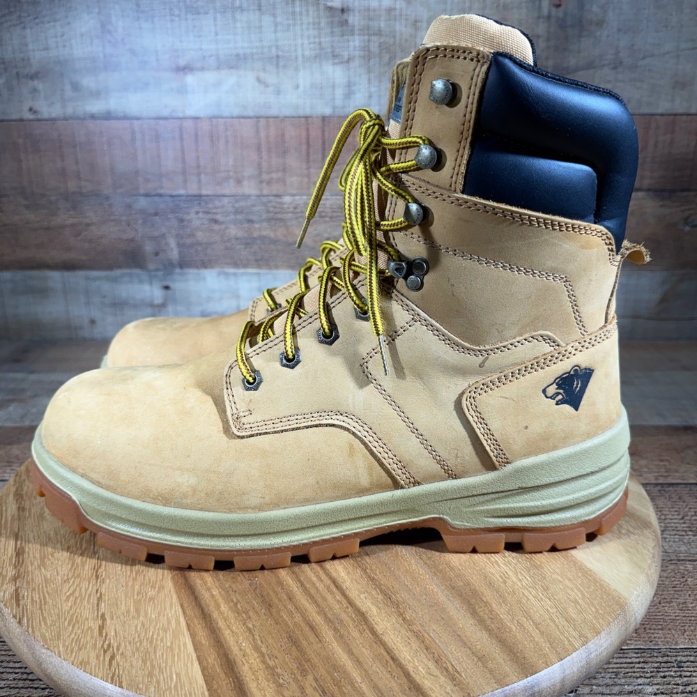 Herman Survivors Boots Mens 13 Wide Tan Work Steel Toe ASTM F2413-18 Oil Slip